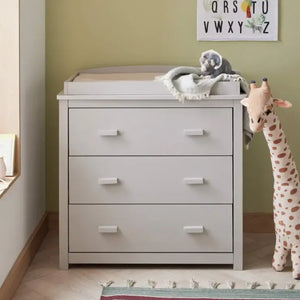 Babymore Eva 3 Piece Nursery Furniture Set - Grey