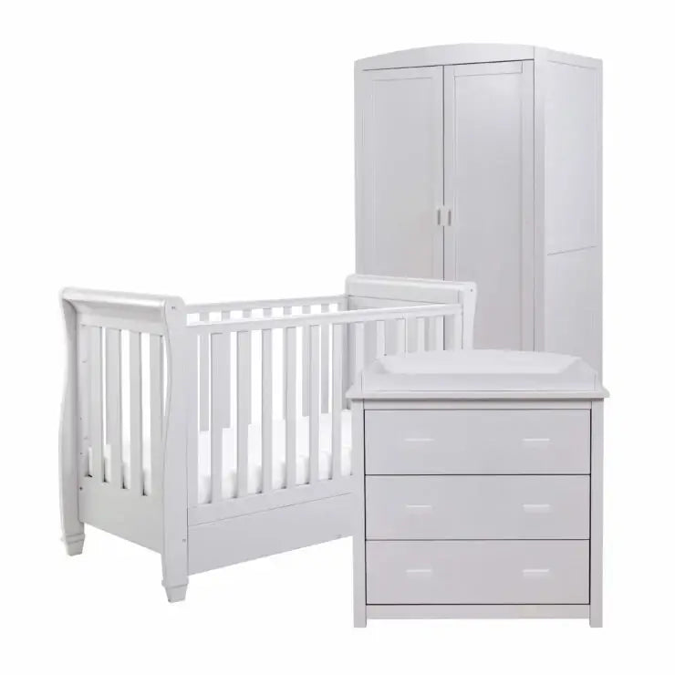 Babymore Eva 3 Piece Nursery Furniture Set - Grey