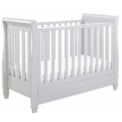 Babymore Eva Sleigh Drop sided Cot Bed - Grey  Babymore   