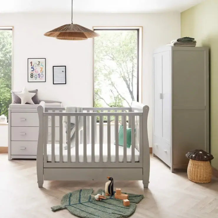 Babymore Eva 3 Piece Nursery Furniture Set - Grey