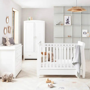 Babymore Eva 3 Piece Nursery Furniture Set - White