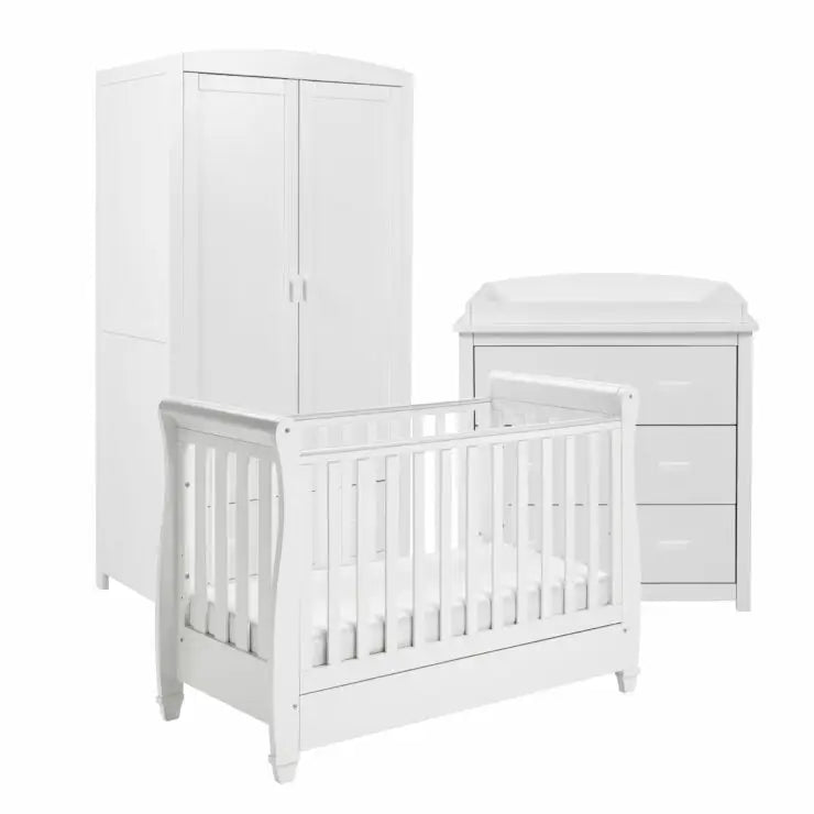 Babymore Eva 3 Piece Nursery Furniture Set - White