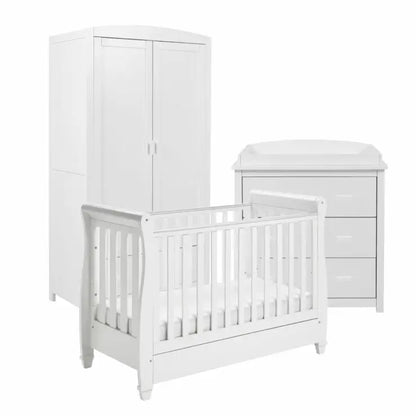 Babymore Eva 3 Piece Nursery Furniture Set - White