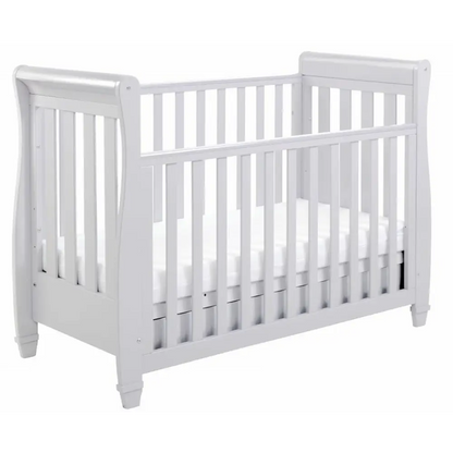 Babymore Eva Sleigh Drop sided Cot Bed - Grey  Babymore   