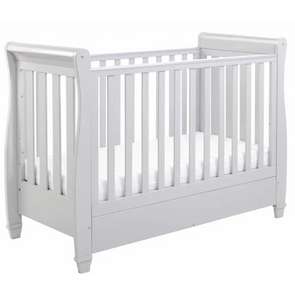 Babymore Eva Sleigh Drop sided Cot Bed - Grey  Babymore   