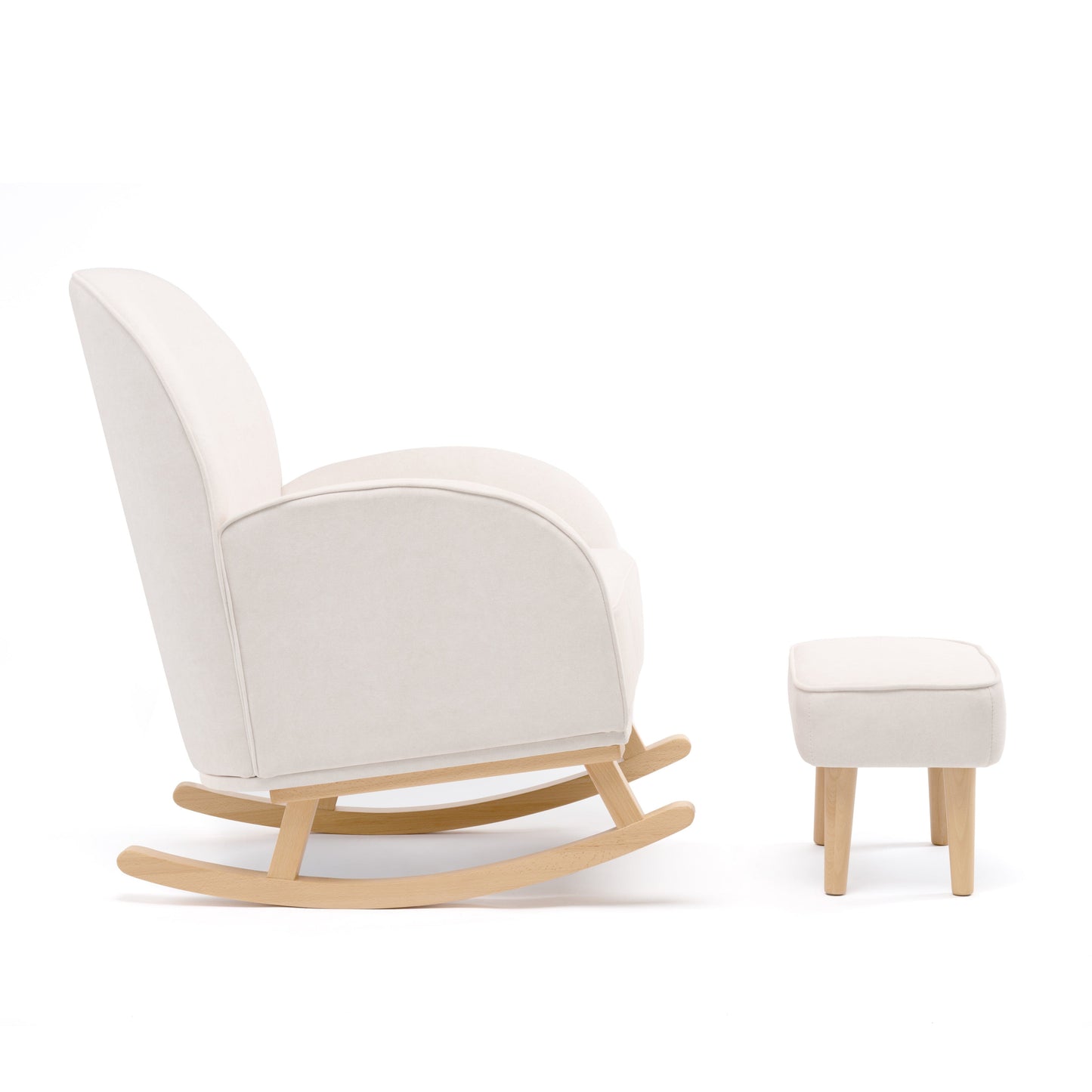 Babymore Freya Cream Nursery Chair & Stool  Babymore   