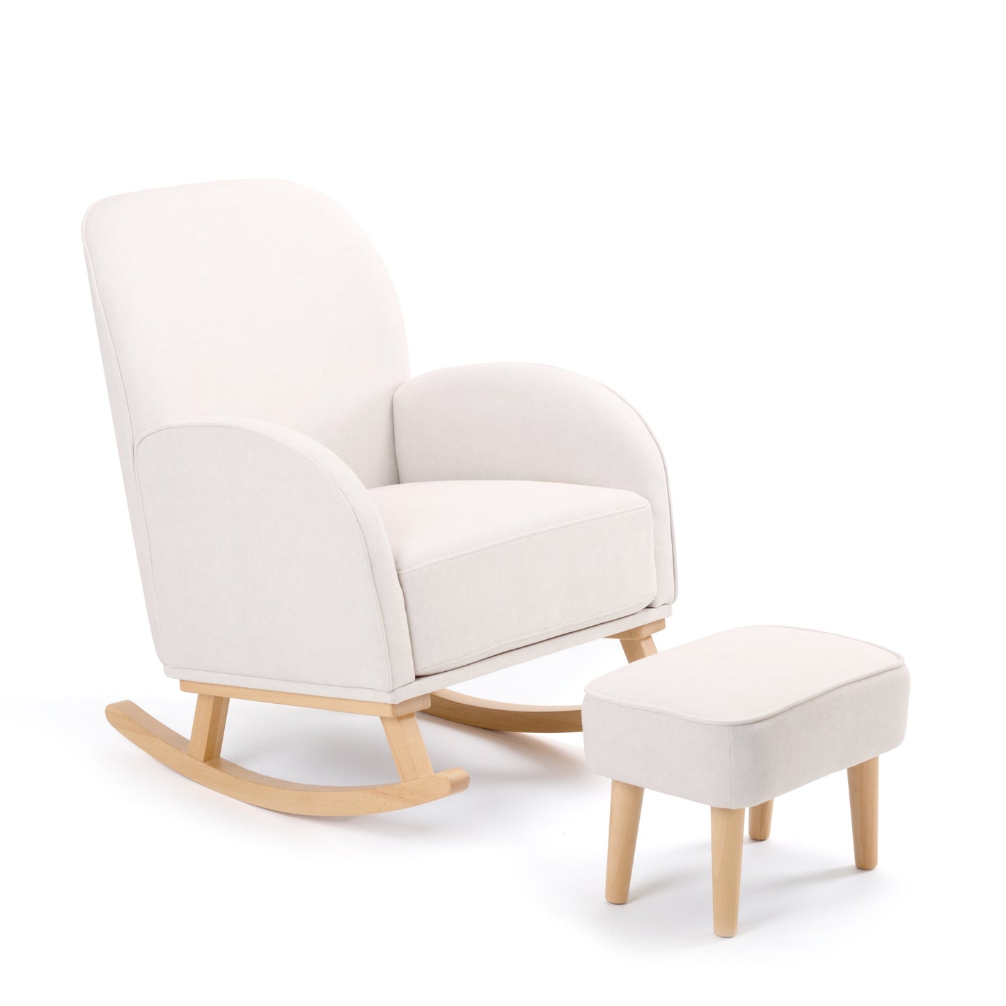 Babymore Freya Cream Nursery Chair & Stool  Babymore   