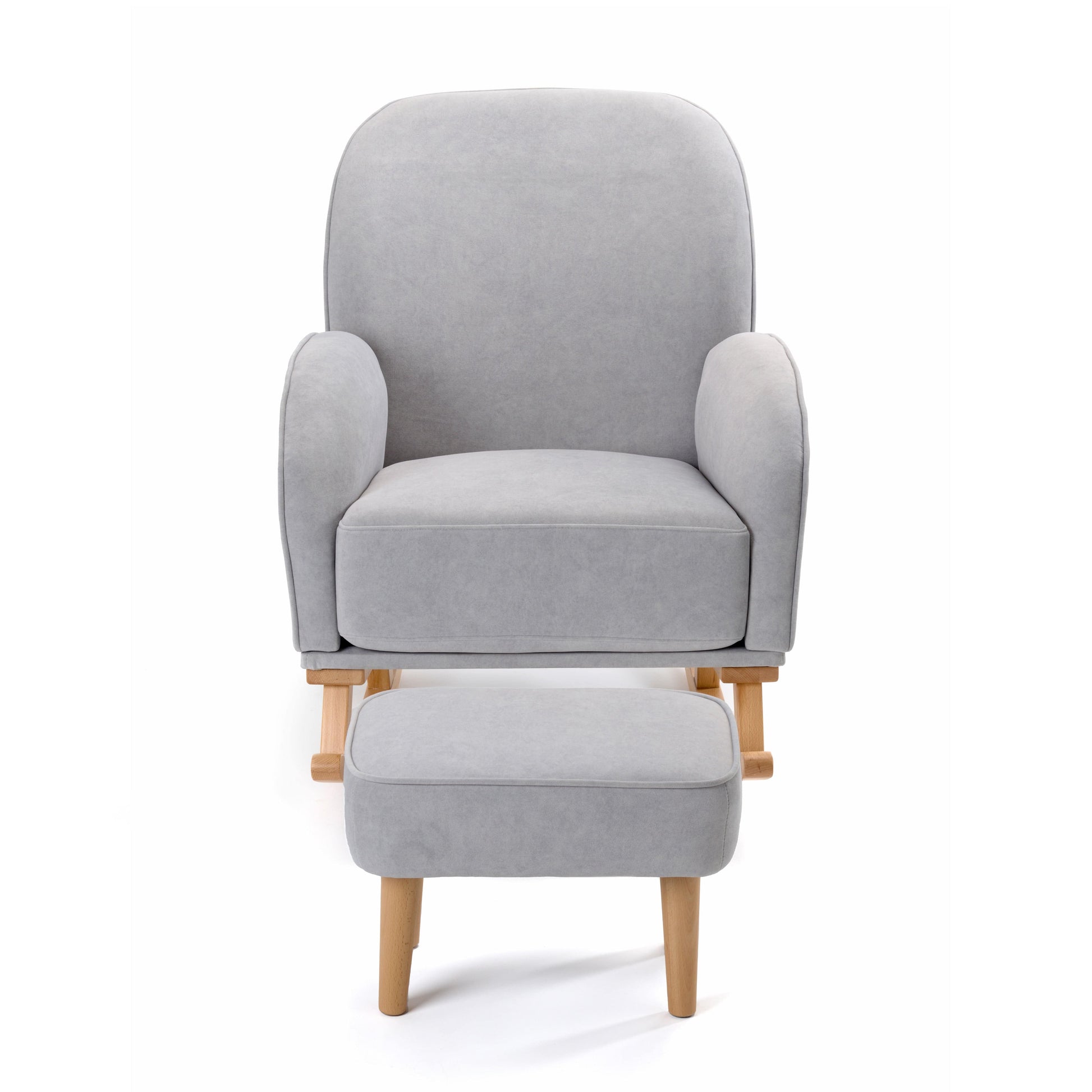 Babymore Freya Grey Nursery Chair & Stool  Babymore   