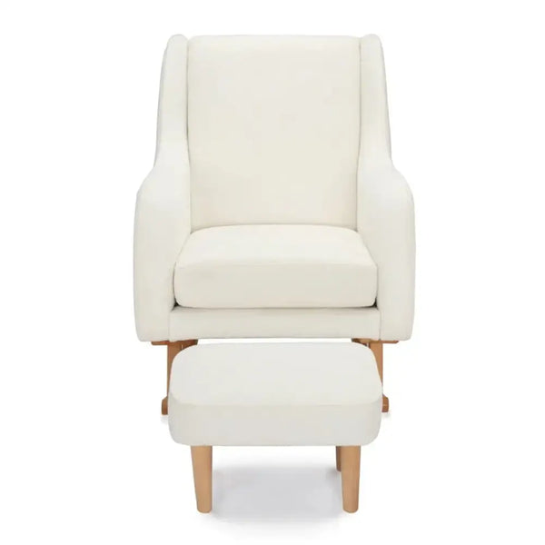 Babymore Ida Nursery Chair & Foot Stool - Boucle BabyMore