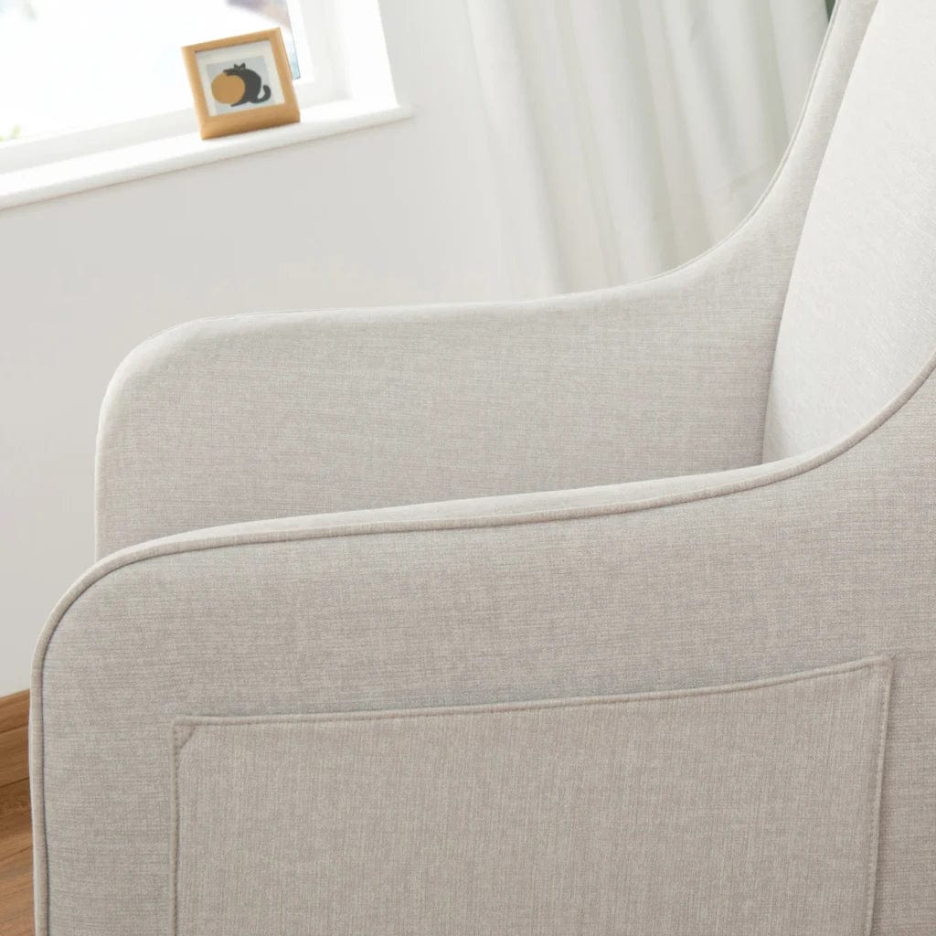 Babymore Ida Nursery Chair & Foot Stool - Cashmere BabyMore