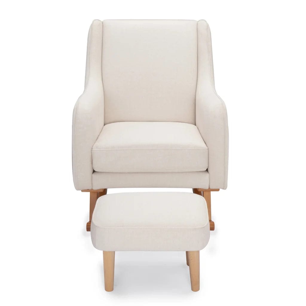 Babymore Ida Nursery Chair & Foot Stool - Ivory BabyMore