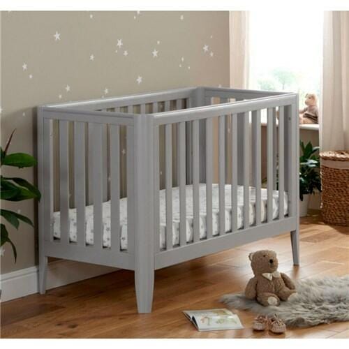 Babymore Iris Cot Bed - Grey  Babymore   