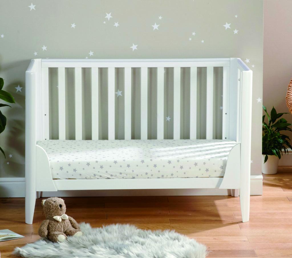 Babymore Iris Cot Bed - White  Babymore   