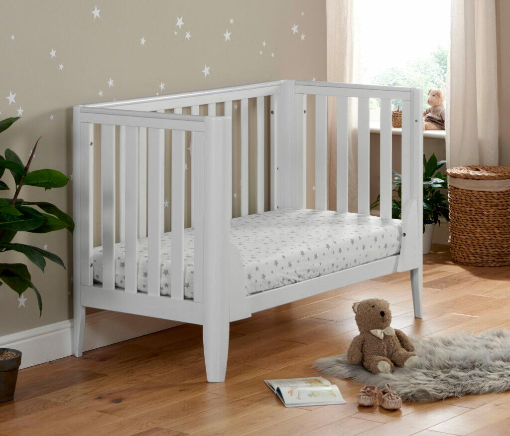 Babymore Iris Cot Bed - White  Babymore   