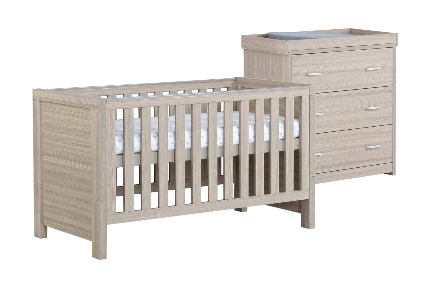 Babymore Luno 2 Piece Nursery Room Set - Oak  Babymore   