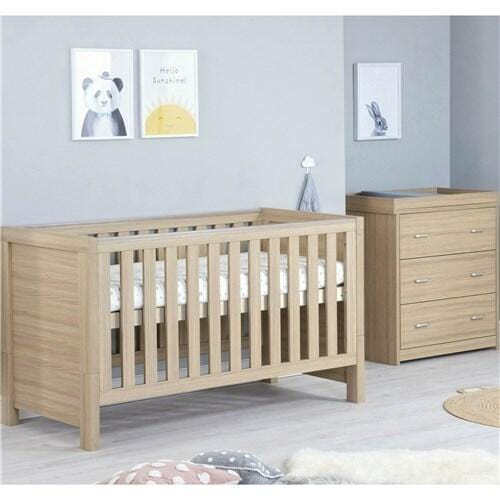 Babymore Luno 2 Piece Nursery Room Set - Oak  Babymore   