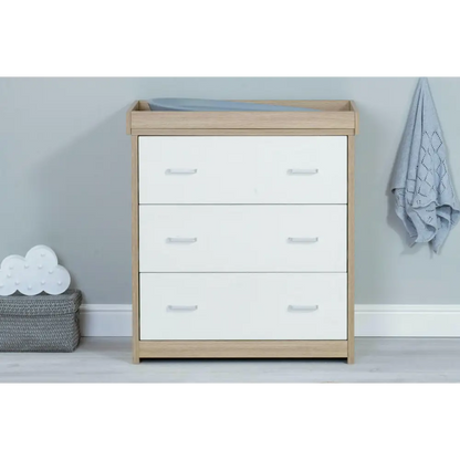 Babymore Luno 2 Piece Nursery Room Set - Oak White  Babymore   