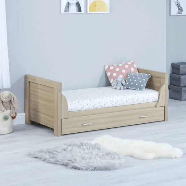 Babymore Luno 3 Piece Nursery Room Set with Underbed Drawer - Oak  Babymore   