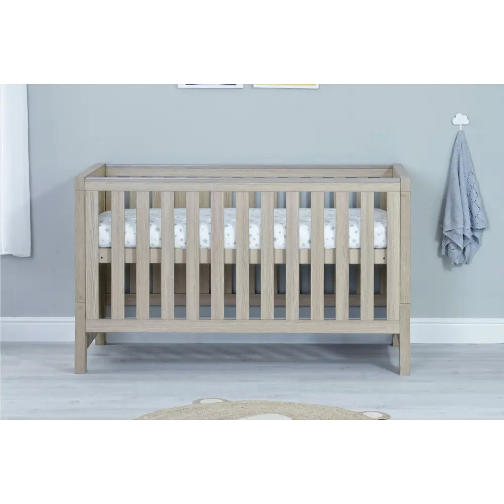 Babymore Luno Oak Cot Bed Babymore