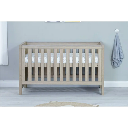 Babymore Luno Oak Cot Bed Babymore