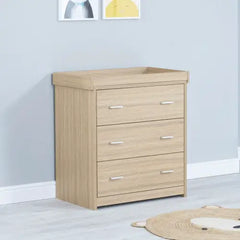 BabyMore Luno Veni Chest Of Drawers With Changing Top - Oak