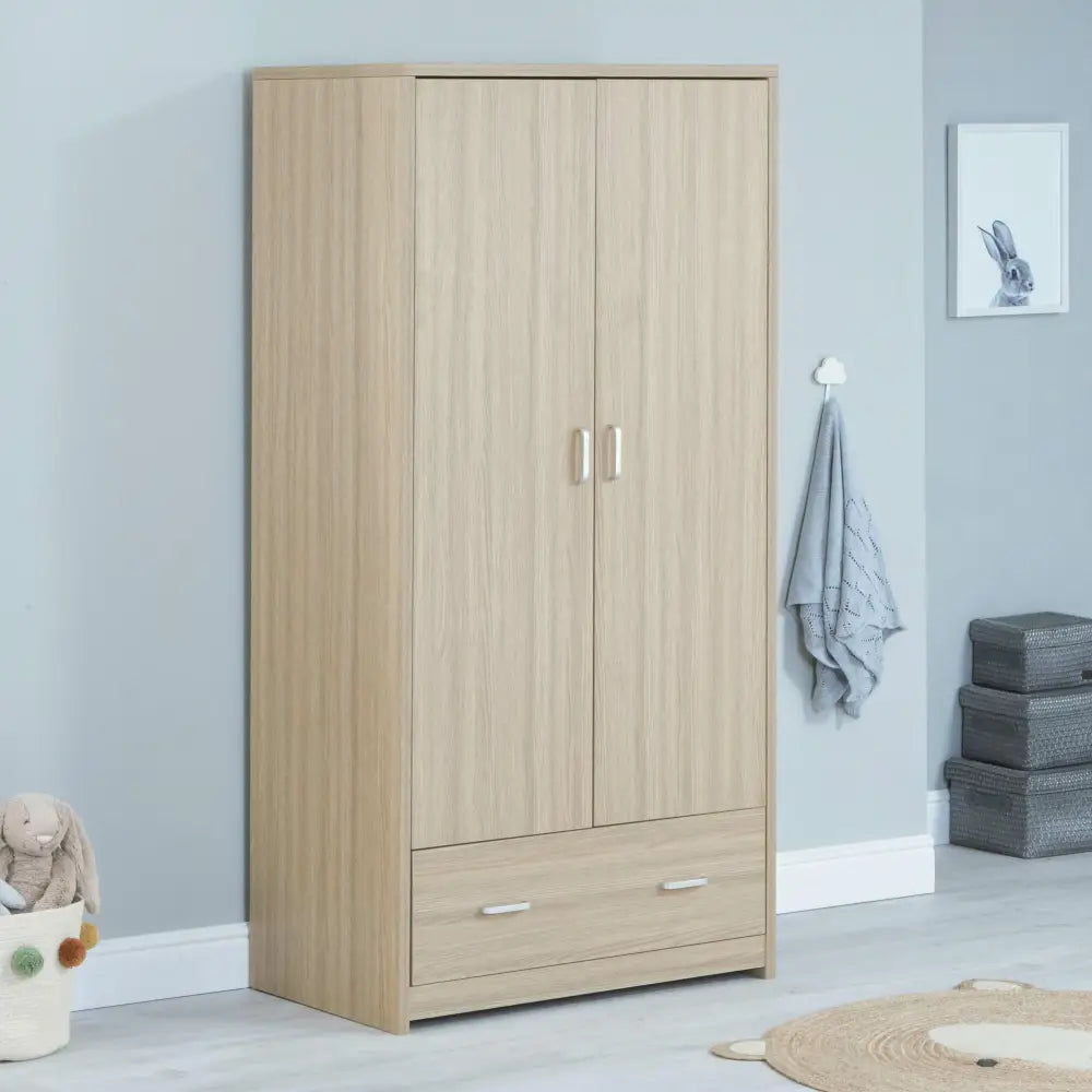 BabyMore Luno Veni Wardrobe in Oak  Babymore   