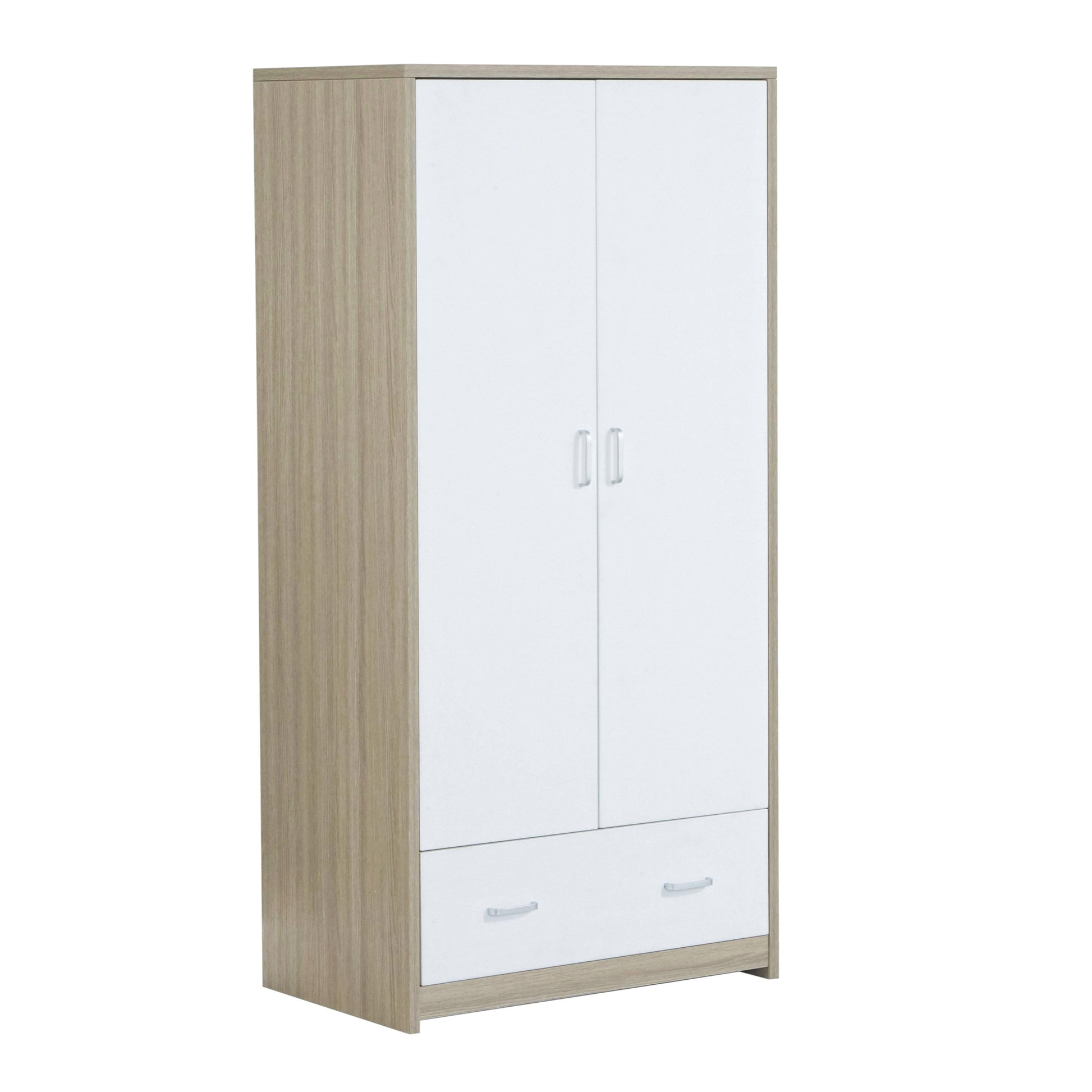 BabyMore Luno Veni Wardrobe in Oak and White  Babymore   