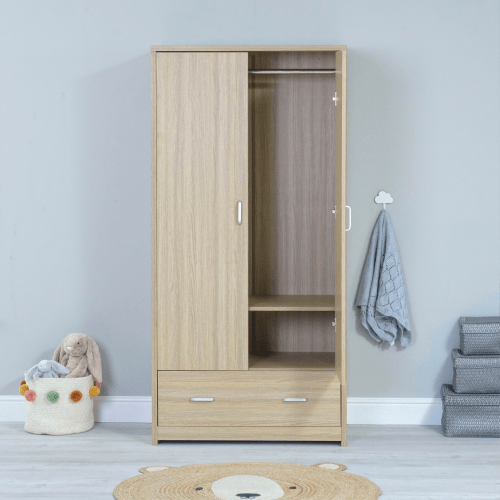 BabyMore Luno Veni Wardrobe in Oak  Babymore   