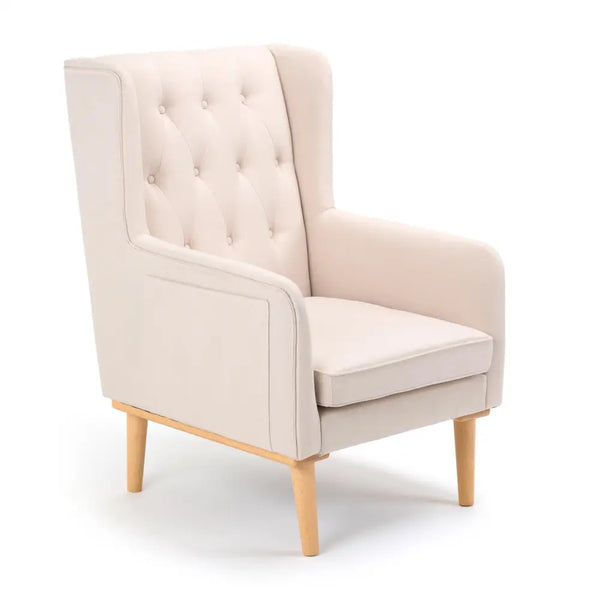 Babymore Lux Cream Nursery Chair with Stool  Babymore   