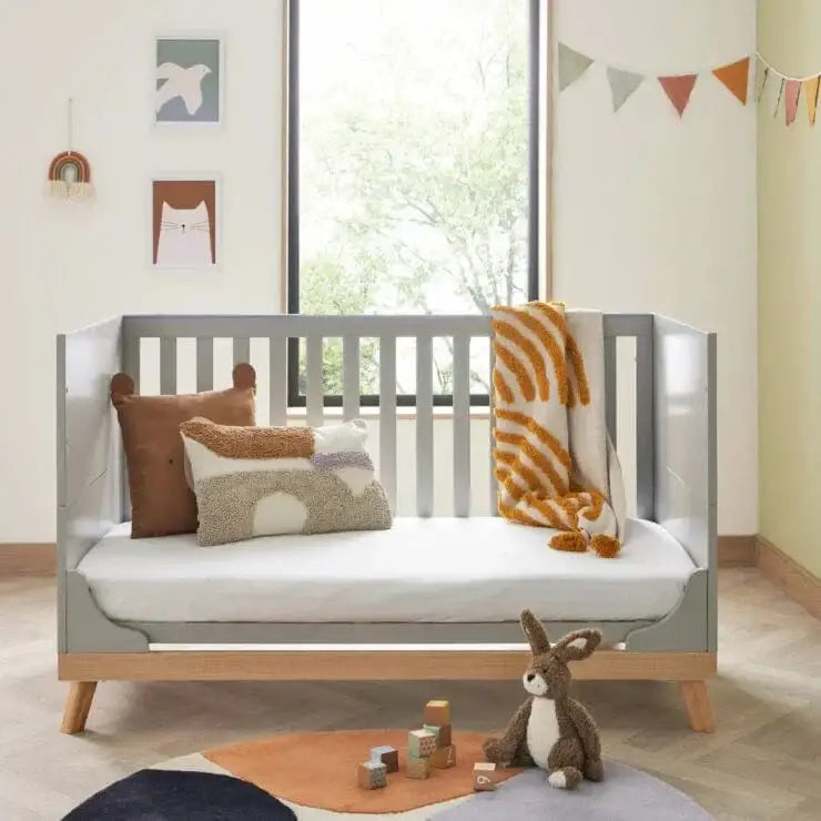 Babymore Mona Grey Cot Bed BabyMore