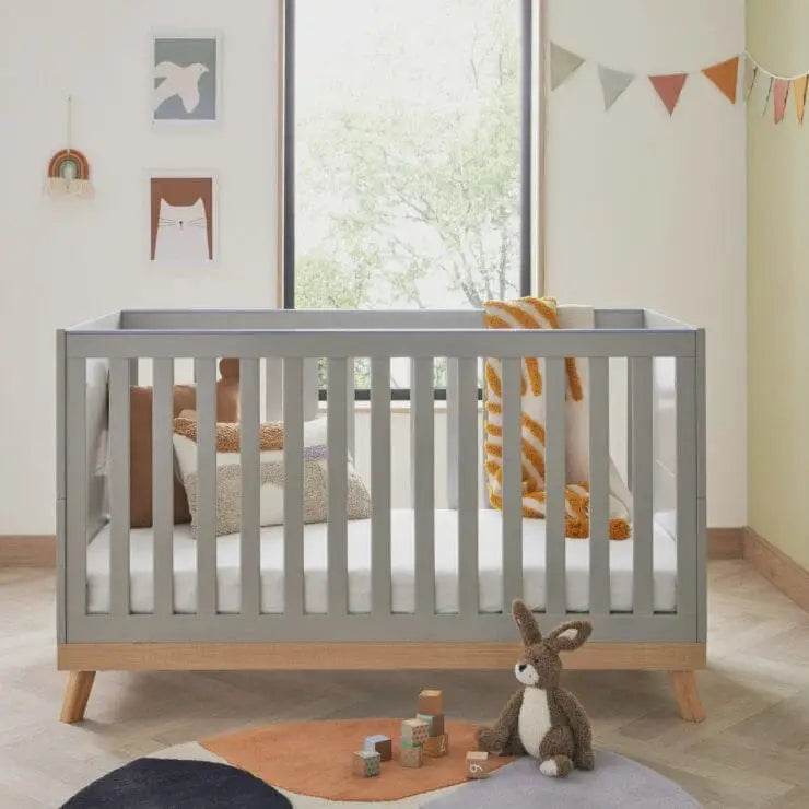 Babymore Mona Grey Cot Bed BabyMore