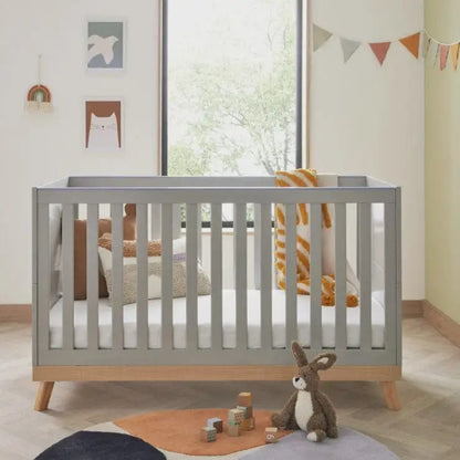 Babymore Mona Grey Cot Bed BabyMore