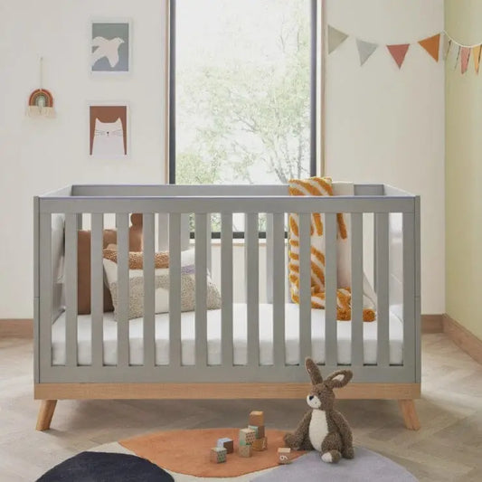 Babymore Mona Grey Cot Bed BabyMore