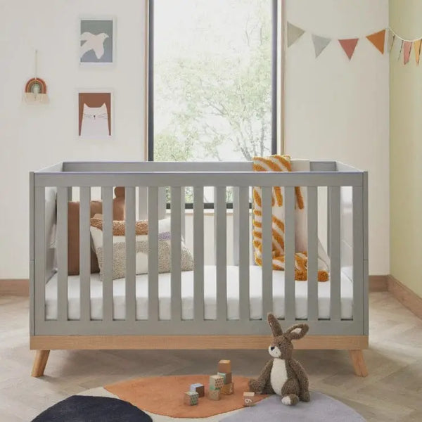 Babymore Mona Grey Cot Bed BabyMore