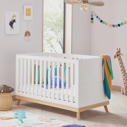 Babymore Mona White Cot Bed BabyMore