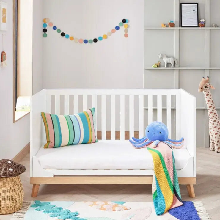 Babymore Mona White Cot Bed BabyMore