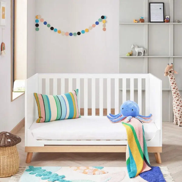 Babymore Mona White Cot Bed BabyMore