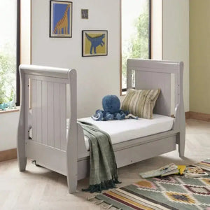 Babymore Stella Grey Cot Bed - Dropside Babymore