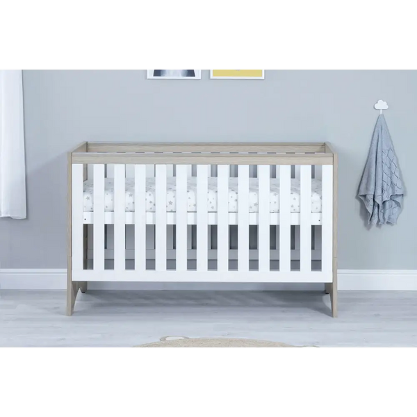 Babymore Veni 3 Piece Nursery Room Set with Drawer - Oak White Babymore