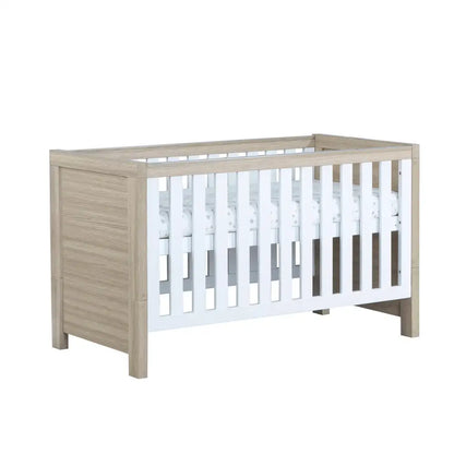 Babymore Veni 3 Piece Nursery Room Set with Drawer - Oak White Babymore