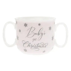Baby's First Christmas Twin Handle Cup - Pink  My Store   