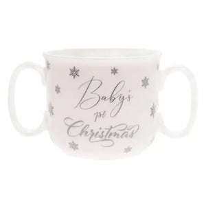 Baby's First Christmas Twin Handle Cup - Pink  My Store   