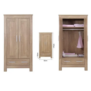 BabyStyle Bordeaux 3 Piece Nursery Furniture Room Set + Free Sprung Mattress  BabyStyle   