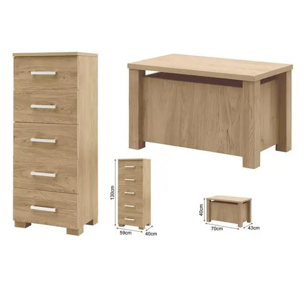 BabyStyle Bordeaux Oak 2 Piece Nursery Furniture Room Set  BabyStyle   