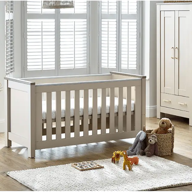 BabyStyle Bordeaux Oatmeal 3 Piece Nursery Furniture Room Set + Free Sprung Mattress BabyStyle
