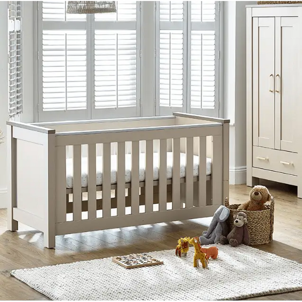 BabyStyle Bordeaux Oatmeal 3 Piece Nursery Furniture Room Set + Free Sprung Mattress BabyStyle