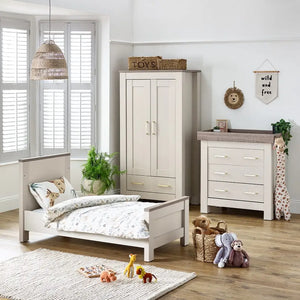BabyStyle Bordeaux Oatmeal 3 Piece Nursery Furniture Room Set + Free Sprung Mattress BabyStyle