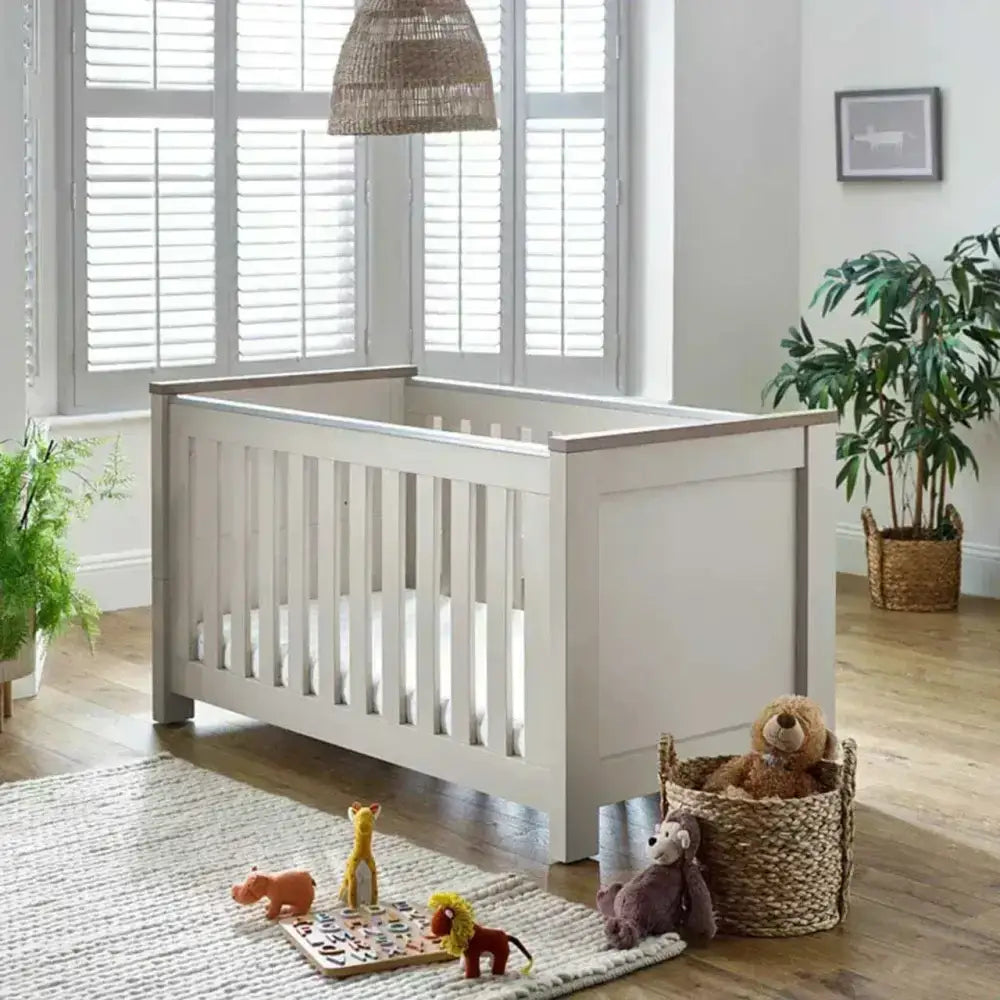 BabyStyle Bordeaux Oatmeal 3 Piece Nursery Furniture Room Set + Free Sprung Mattress BabyStyle