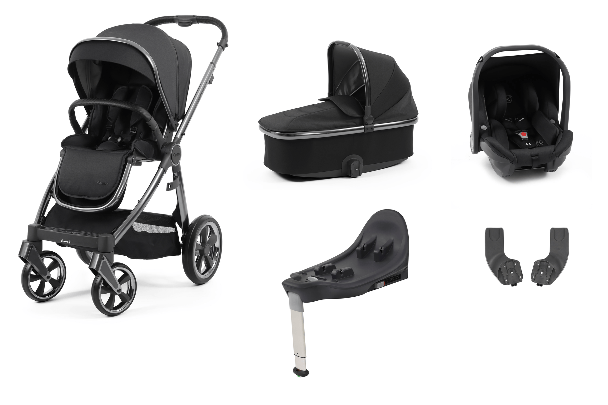 BabyStyle Oyster 3 Carbonite Grey - Essentials 5 Piece Bundle  BabyStyle   