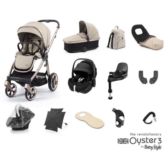 BabyStyle Oyster 3 Crème Brûlée  - Ultimate Maxi Cosi Pebble 360 Bundle  BabyStyle   